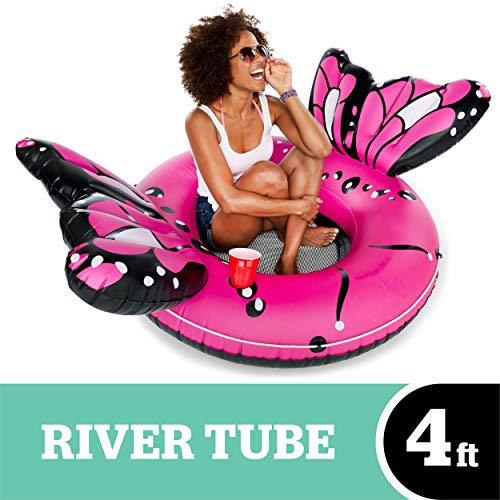 BigMouth Inc. Beautiful Butterfly River Tube - Ultra Durable, Easy-Inflate Vinyl Butterfly Wings