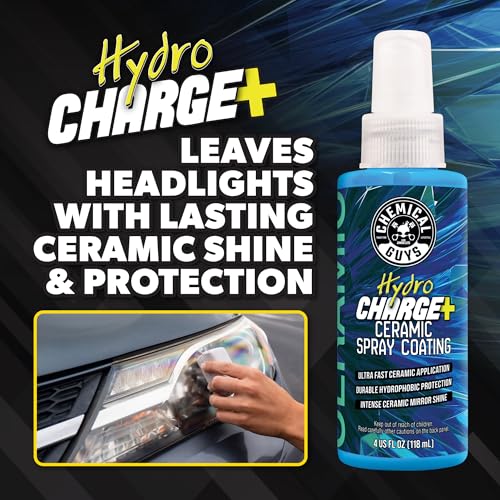Chemical Guys Headlight Restoration & Ceramic Kit, Complete DIY Kit for Removing Yellowing & Oxidation, Includes Restoration Compound, HydroCharge with Microfiber & Applicator - Image 5