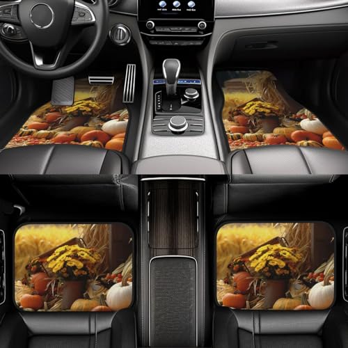 Tapis de sol de voiture étanches avec protection intégrale quatre pièces