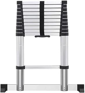 TELONI Ladder Portable Lightweight Telescopic Aluminum Ladder Multifunctional Herringbone Ladder Folding Retractable Step Ladder Household Parts
