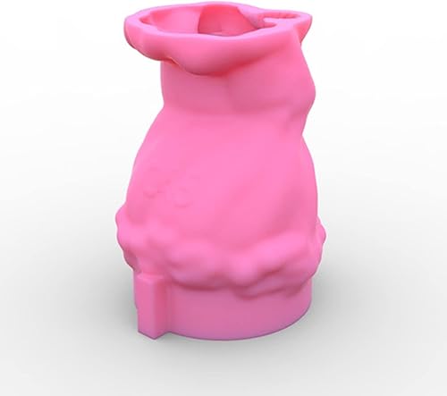 Miniatura 5 de appuivbt Epoxy Wreath Girl Flower Pot Molde de resina Silicona,Plantador Plantador Maceta Moldes de cemento Yeso Molde de hormigón,Molde de arcilla