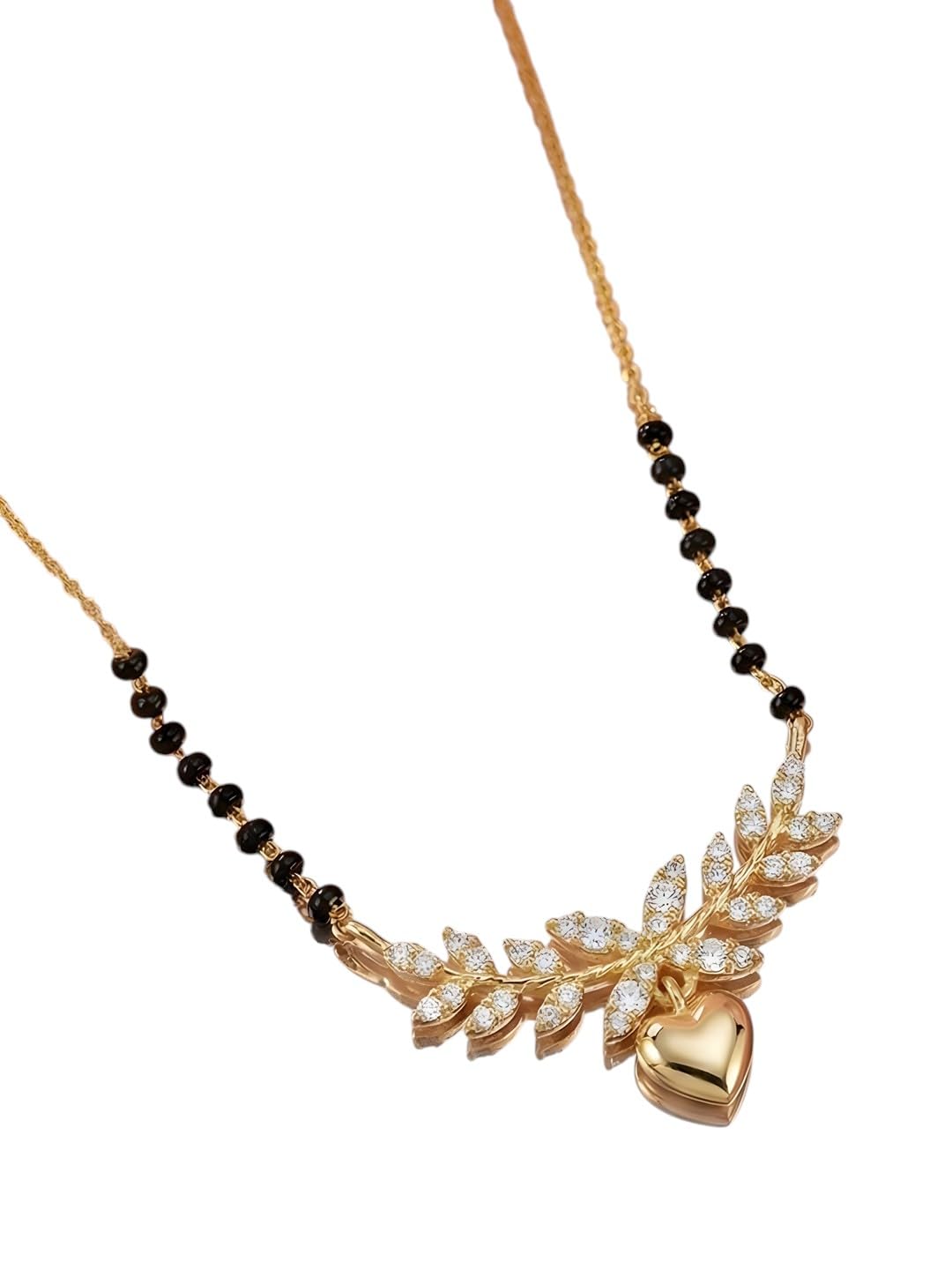 adiva Mangalsutra For Women Stylish | Long Mangalsutra For Women | Black Beads Chain | Attractive | Perfect For Parties Family Functions & Other Occasions-picture-11