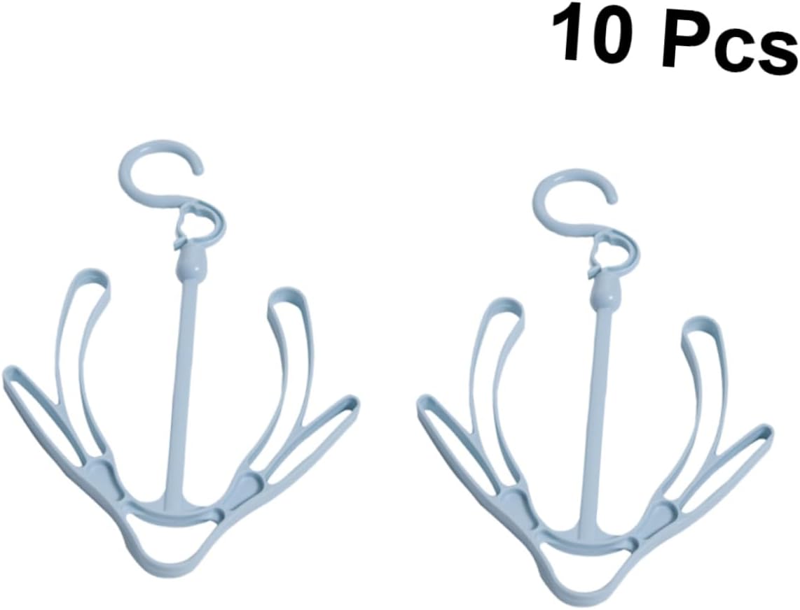 10pcs Double Hook Windproof Outdoor Shoes Drying Rack Material Shoes Dryer Rack for Bathroom Balcony Outdoor