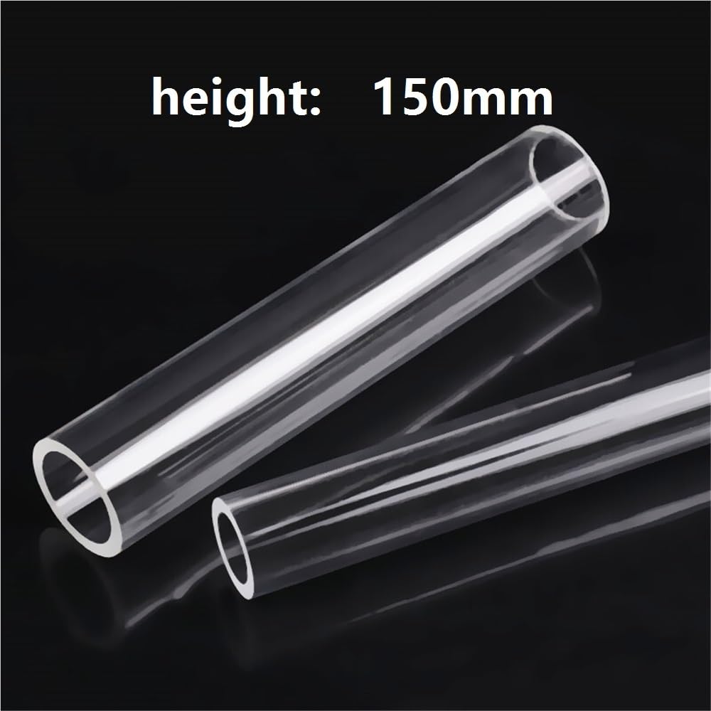 Verre de vue en borosilicate Tube en verre transparent creux de 150 mm, tube à haute teneur borosilicate for drainage laboratoire, 1 pièce(80x7mm)
