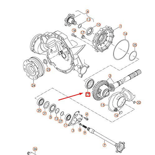 Pour Roulement à rouleaux coniques de différentiel avant droit Audi A4 B8 0B1409422D d'origine