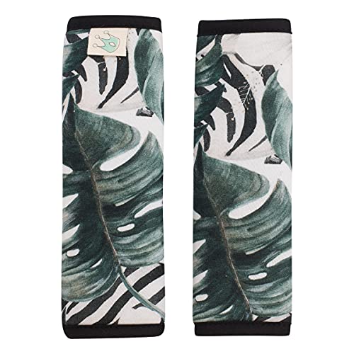 JYOKO KIDS Gurtpolster Universal für Babyschale, Buggy, Autositz (Zebra, 17 x 18)