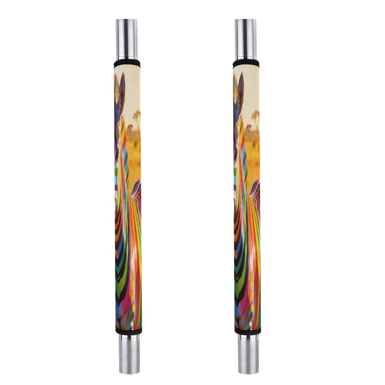Fodpand Style The Colorful Patterns That Follow The Light Kitchen Handle Cover, Keep Your Kitchen Appliance Clean, Fashion Refrigerator Anti Slip Sleeve,Anti Slip Handle Cover For Refrigerators Ovens Cabinets Dishw