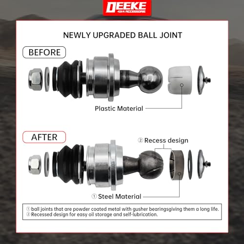 Front Upper Control Arm for 2014-2018 Chevy Silverado 1500 & GMC Sierra 1500, 2014-2020 Tahoe, 2015-2020 Suburban 1500, Yukon, 2-4" Lift Replacement OEM Factory Suspension Arms, 2Pcs by DEEKE 4X4 ACCESSORIES - Used condition - Image 6
