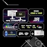 msi MAG 274QRFW X32 27-inch 2560 x 1440 (QHD) Gaming Monitor, 320Hz, Adaptive Sync, HDR Ready, HDMI, VGA Port, VESA Mountable, Tilt, 4-Side Slim Bezel, 0.5ms, White - Image 2