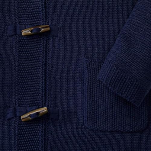 Hope & Henry Girls' Purple Cardigan with Shawl Collar3