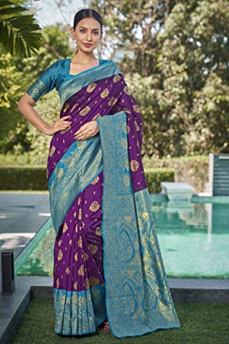 Image of Glory Sarees Women's Banarasi Silk Saree With Blouse Piece (Rich Silk101 Parent)