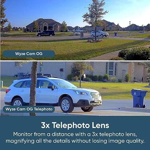 Image of WYZE Cam OG Indoor /Outdoor 1080p Wi-Fi Smart Home Security Camera with Color Night Vision, Motion Detection, 2-Way Audio, Compatible with Alexa & Google, Black (2-Pack), Free Expert Setup