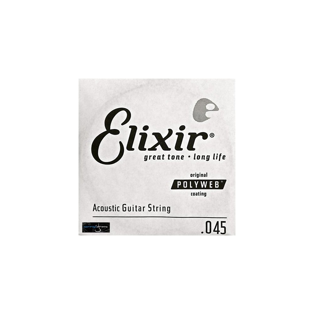 Elixir Strings Acoustic Guitar String POLYWEB Coating .045