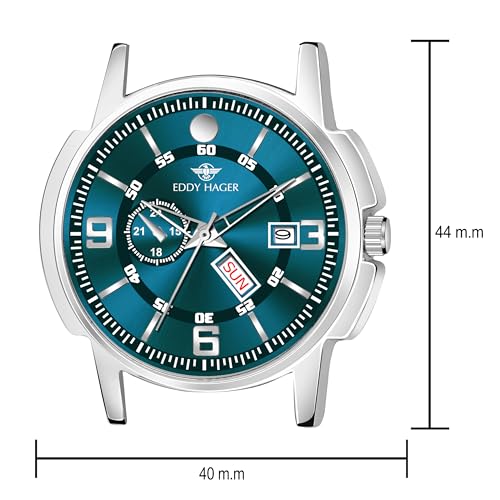 Image of EDDY HAGER EH-226-OLIVE Stainless Steel Analog Men's Watch