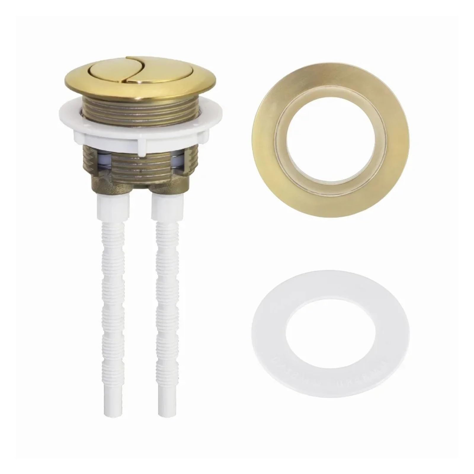 Botón De Tanque De Inodoro De Doble Descarga 38 48 58 Mm Cubierta | Mejora del baño, control de doble pulsación, accesorio de 38 48 58 mm, accesorio for tapa de cisterna