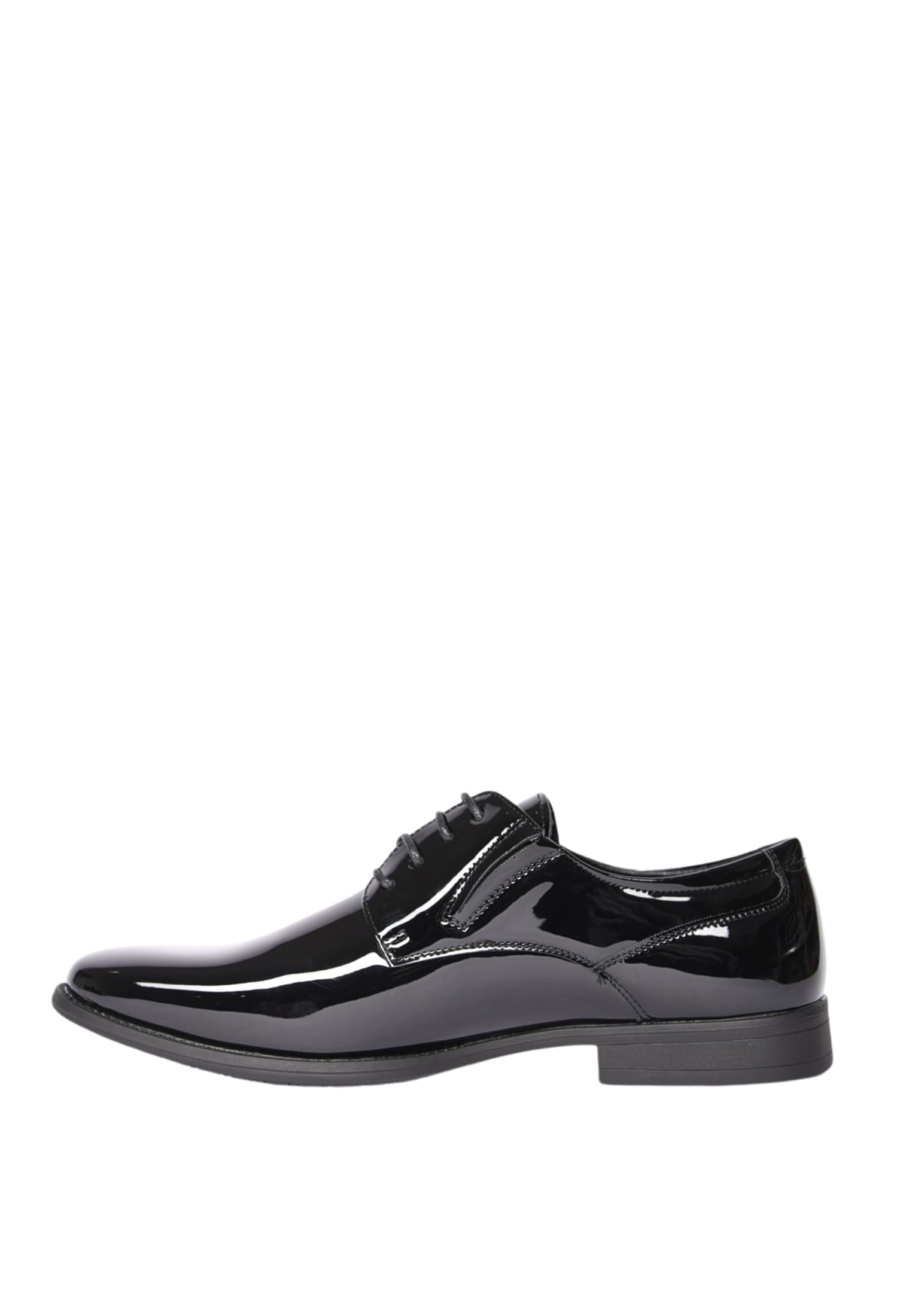 Scarpe Uomo Eleganti Lucide Inglesine Derby con Lacci Verniciate