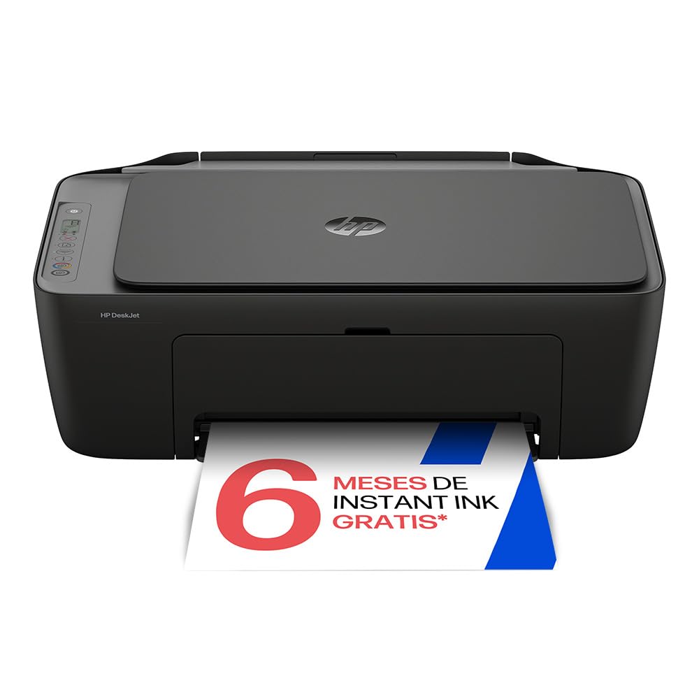 HP DeskJet 2920, Impresora Multifunción de inyección de Tinta a Color, inalámbrica, con Panel de Control LCD, Wi‑Fi de Doble Banda, App Smart, 6 Meses de Instant Ink incluidos, Negro