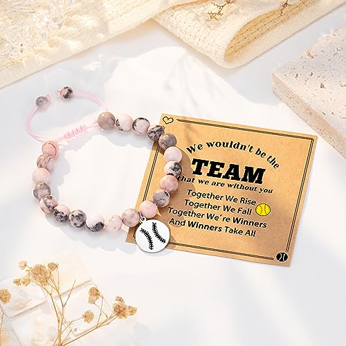 Image of Softball Volleyball Bracelet Gifts for Girls, Daughter, Niece, Softball Gifts for Team