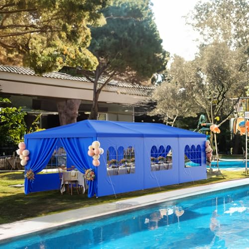 10x30FT-Blue-Party-Tent-Outdoor-Canopy-Tent-Heavy-Duty-Wedding-Tent-Waterproof-Patio-Gazebo-Event-Tents-for-Parties-with-8-Removable-Sidewalls-Perfect-for-Graduation-BBQ-Holiday-Birthday