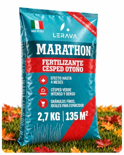 LERAVA® Fertilizante Césped Otoño (2,7 kg para 135 m²)