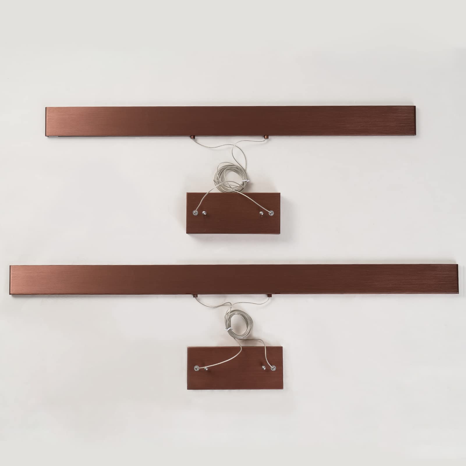 Lampadario Moderno per Sala da Pranzo, Lampada a Sospensione Creativa e Semplice con Finitura Spazzolata, Lunga Striscia Luminosa, Ideale per Ufficio, Bar, Reception, Lampada da soffitto a l