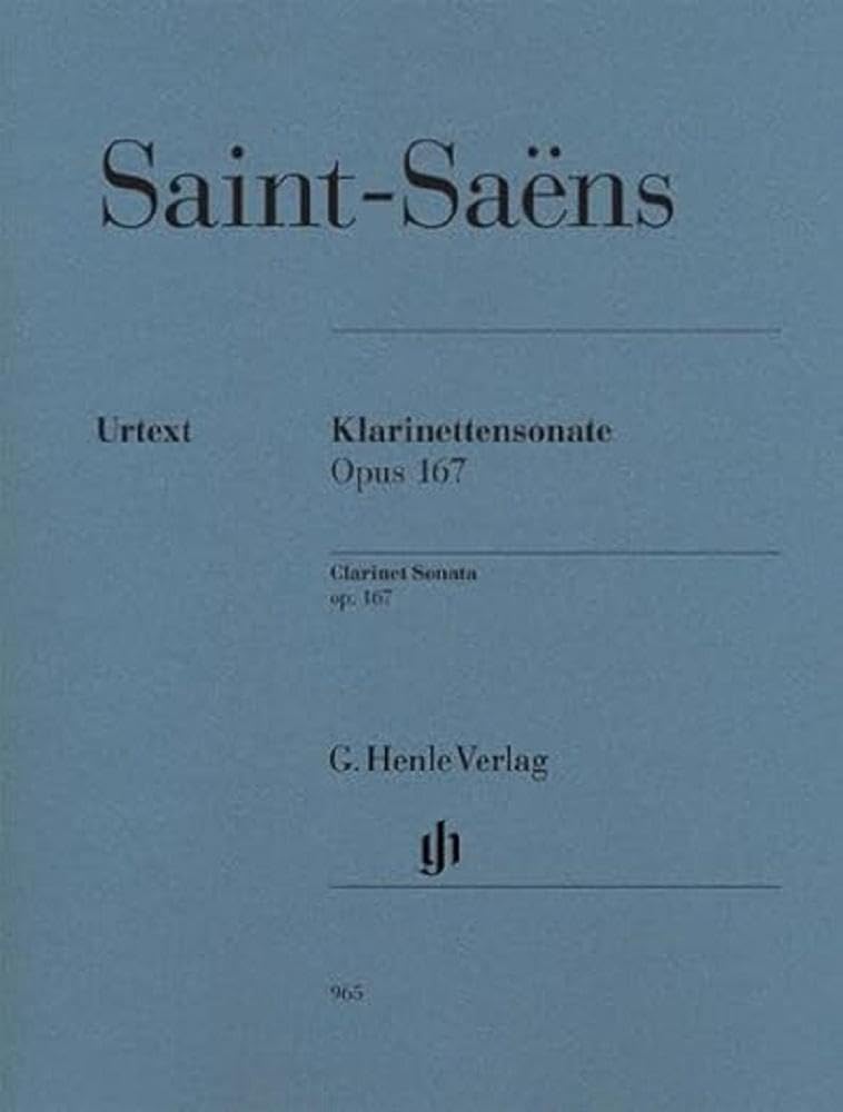 Clarinet Sonata op.167 - Clarinet in Bb, Piano - (HN 965)