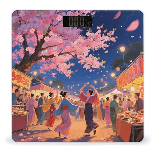 Báscula Digital de Baño Asian Cherry Blossom 400 lb miniatura 1