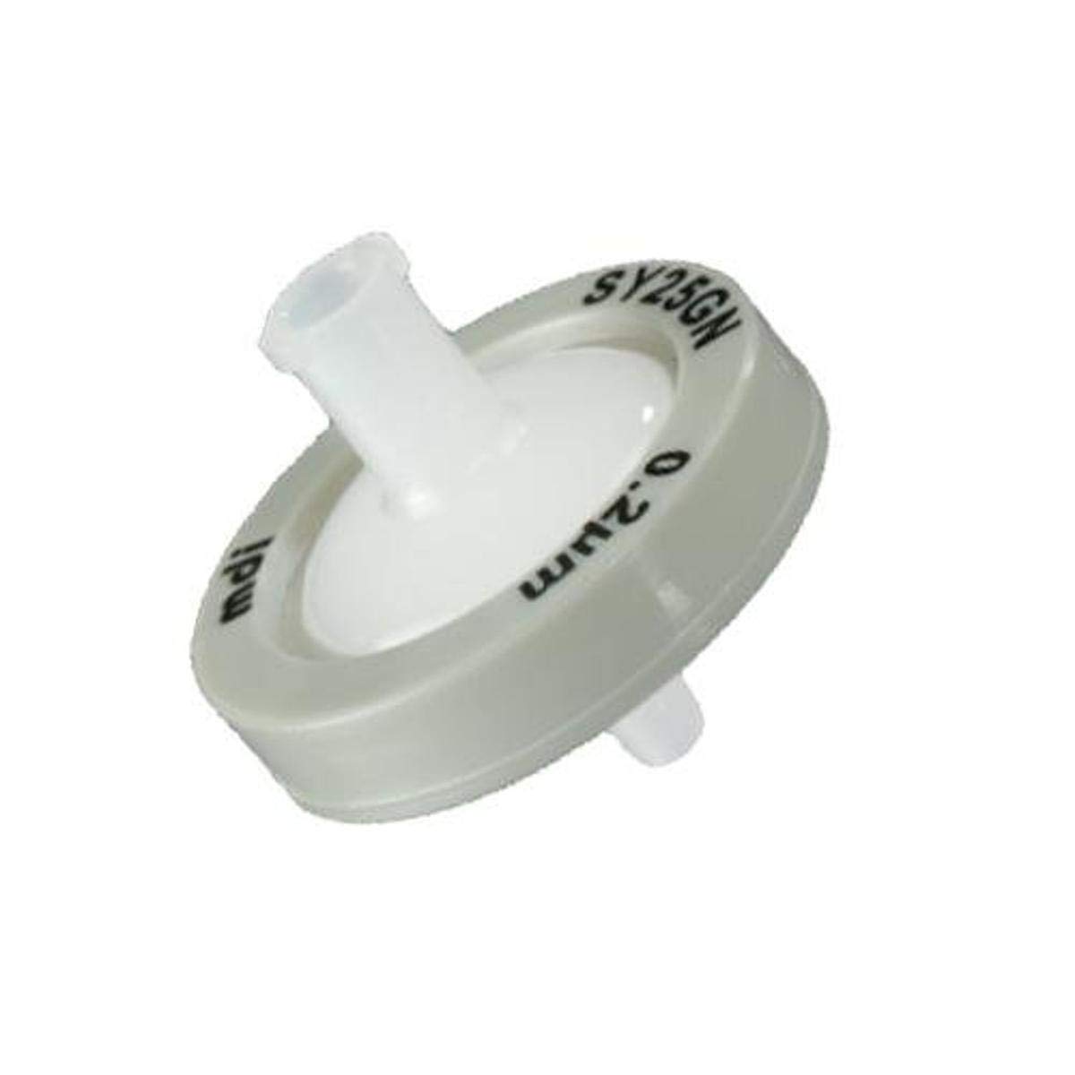 mdi SYGN0302MNXX104 Nylon-66 Membrane Syringe Filter with Microgalssfiber Pre-Filter, Non Sterile, Female Luer-Lock Inlet, Male Luer Slip Outlet, 13 mm Diameter (Pack of 100)