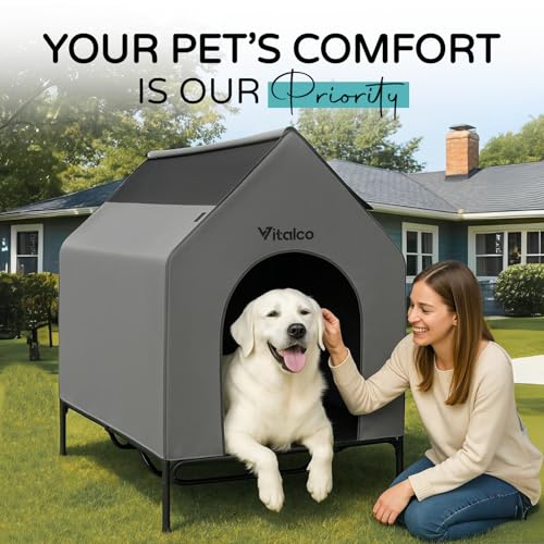 Dog House Outdoor Extra Large, Heavy Duty Plastic Shelter for Large Breeds, Weather Resist Kennel for Yard or Patio, Versatile Dog Houses for Indoor or Small Pet Use - Image 6