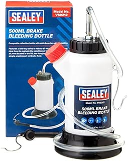 Sealey VS0212 Brake Bleeding Bottle, 500ml, 230mm x 120mm x 121mm