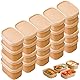 20 Stück Kraftpapier Schale, Take Away Kraftpapier Box, Essen Verpackung Einweg, Mehrweg Schüsseln, Pappschüsseln， Wasserdicht, Ölbeständig, Zum Mitnehmen, Arbeitsessen, Reisen (Mit Deckel, 650ml)