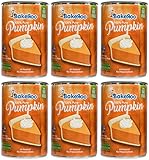 (Pack of 6) Bakeroo Tinned Pumpkin Puree (Pumpkin Pie Filling) - 425g, 100% Natural