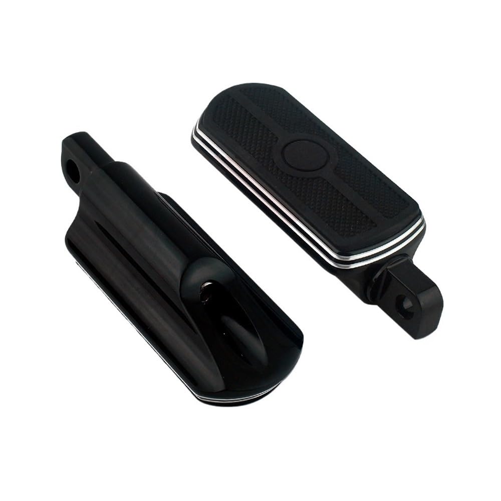 Pedales estriberas Motocicleta Reposapiés Universal para Motocicleta, 32mm, 1,25 ", Macho, Reposapiés Pedal Delantero Y Trasero Reposapiés De Goma para Iron XL 883 1200 Dyna