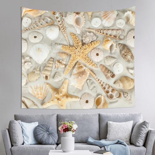 Tapisserie plage EdWal 152 x 130 cm tissu mural facile à suspendre