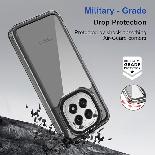 Image of Zapcase Back Case Cover for Oppo F29 5G | Compatible for Oppo F29 5G Back Cover | Case Cover with Camera Protection | (TPU + PC | Translucent Black)
