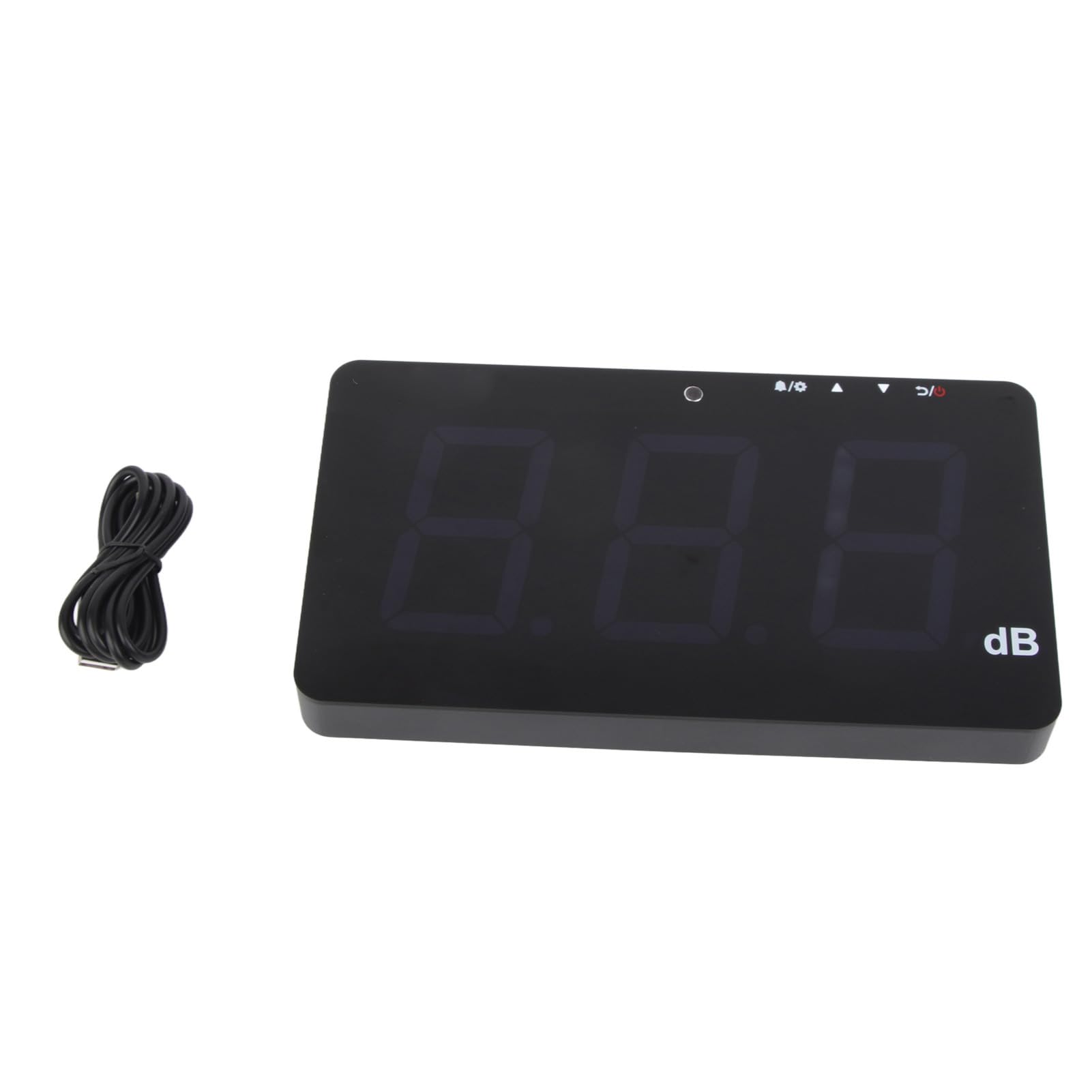 Medidor de nivel de sonido de alta precisión, probador de ruido de decibelios de medición con pantalla LCD con rango de medición de 30 130 dB (dB) u oficina en casa