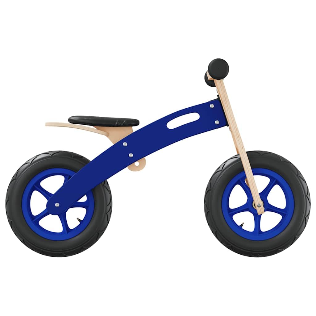 Kinder Laufrad aus Holz mit Luftreifen, höhenverstellbarer Sitz und Lenker, Lernlaufrad für Kleinkinder ab 3 Jahren, stabiles Balance Bike für draußen, Rot