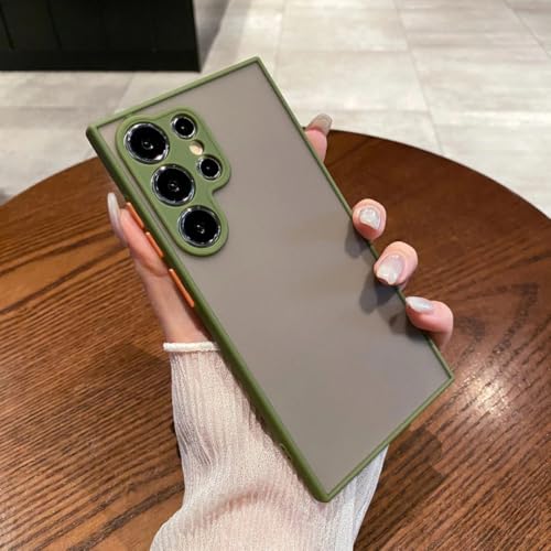 Coque rigide Samsung S25 Edge antichoc souple TPU protection intégrale verte