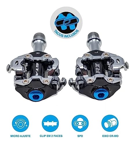 Pedal Clip GTA RX Rolamentos Selados Bike Mtb Com Taquinhos