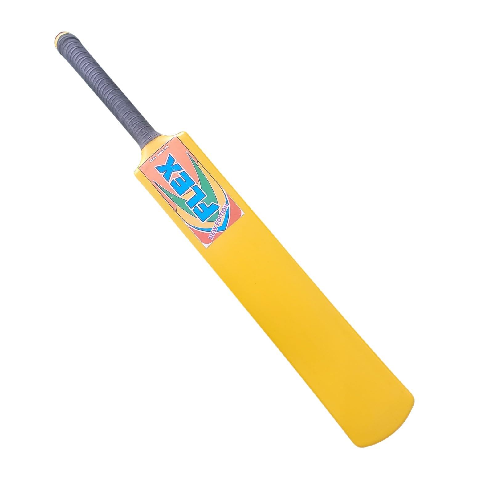 Cricket Bat for Adults, Hard Plastic Tennis Bat for Men's Heavy & Durable Bats with Grip for Gully, Tournament Match | Tennis Ball PVC Cricket Bat (Yellow, 8)-image-7