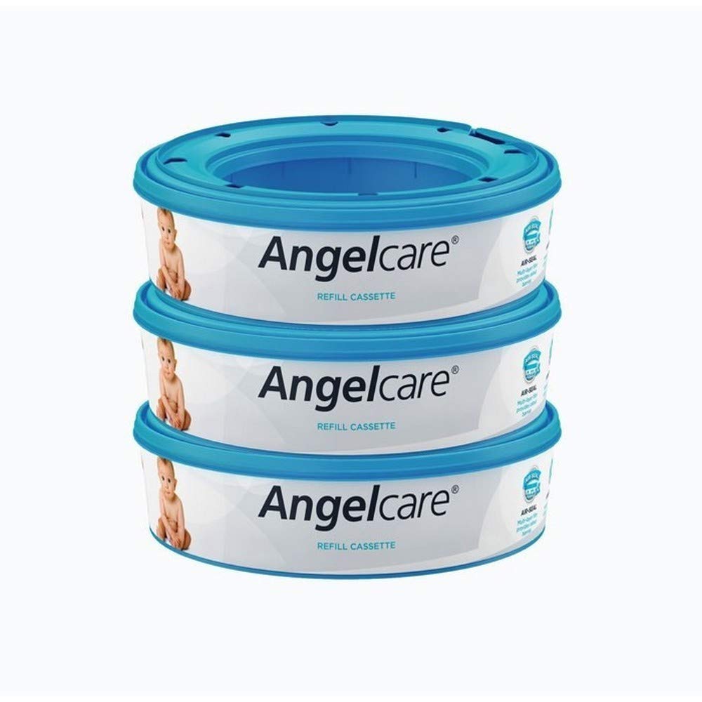 Angelcare Confezione di 3 ricariche per pannolini Comfort, Comfort plus, Captiva e Deluxe