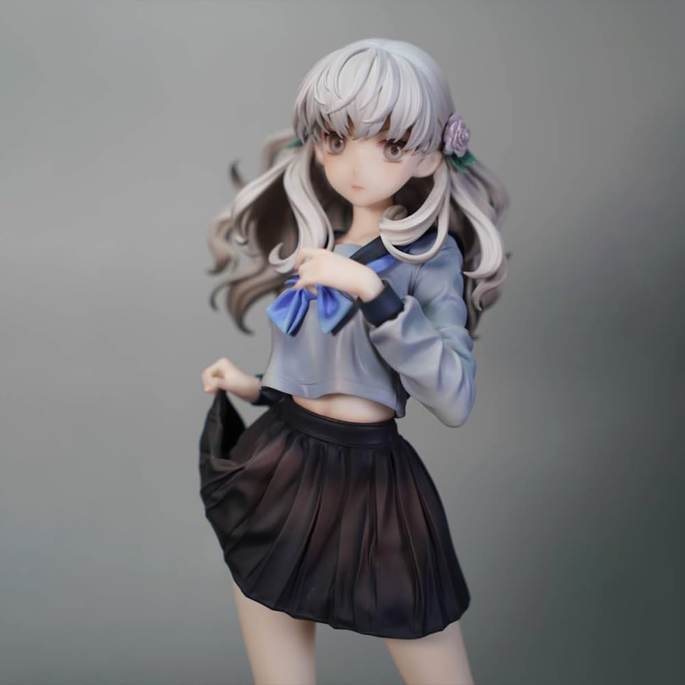 Amazon.com: QAHEART Anime Girl Iori Fuyusaka Figure JK Uniform