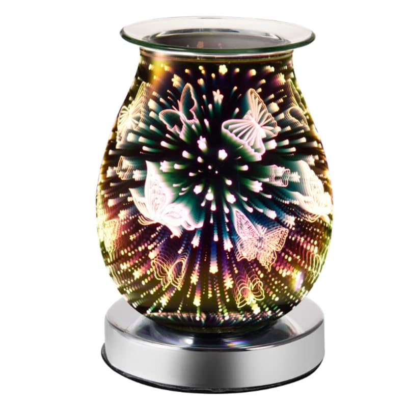 SHINEOFI Lampe À Parfum Électrique Chauffe-Cire Parfumée Lampe Diffuseur De Parfum sans Fumée...