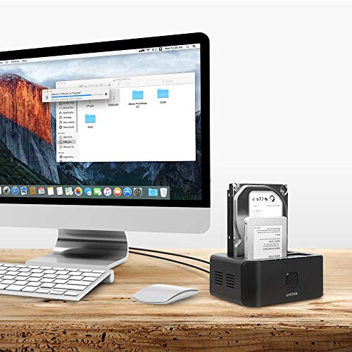 Unitek Usb 3.0 To Sata I/Ii/Iii Dual Bay External Hard Drive Docking Station For 2.5 / 3.5-Inch Hdd Ssd, Hard Drive Duplicator/Offline Clone Function, Support Uasp & 16Tb - Black #TOP7