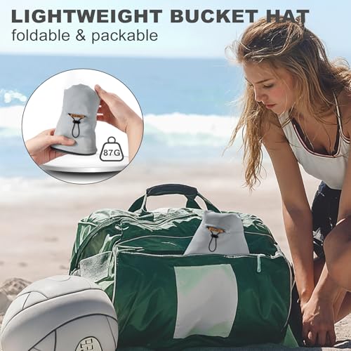 Sukeen Chapéu bucket para homens e mulheres chapéu de sol de praia de verão reversível embalável UPF