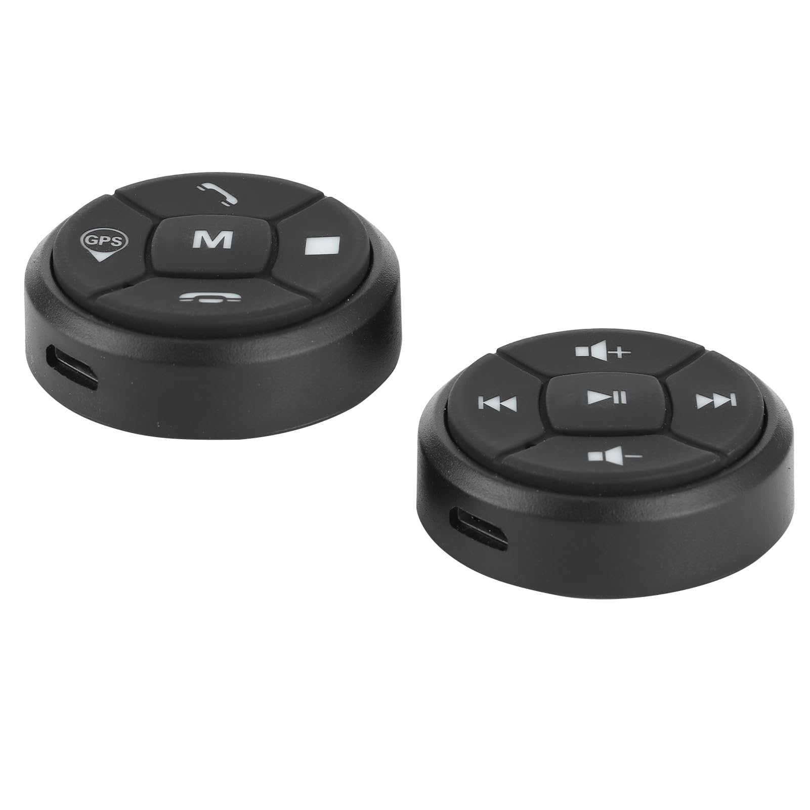bouton Media Télécommande Volant Portable sans Fil Bluetooth Voiture Contrôleur Appels Musique GPS Commandes Au Volant
