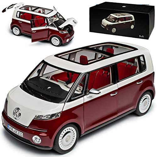 Norev Volkwagen Buli Concept ID Buzz Rot Weiss 1/18 Modell Auto