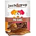 Jack&Pup Prime Extra Thick Whole Pig Ears Odor Free Dog Treats, (8 Pack) – Premium Grade Long Lasting All Natural and Unflavored Gourmet Dog Treat Chews – Fresh & Tasty Low-Calorie Treat