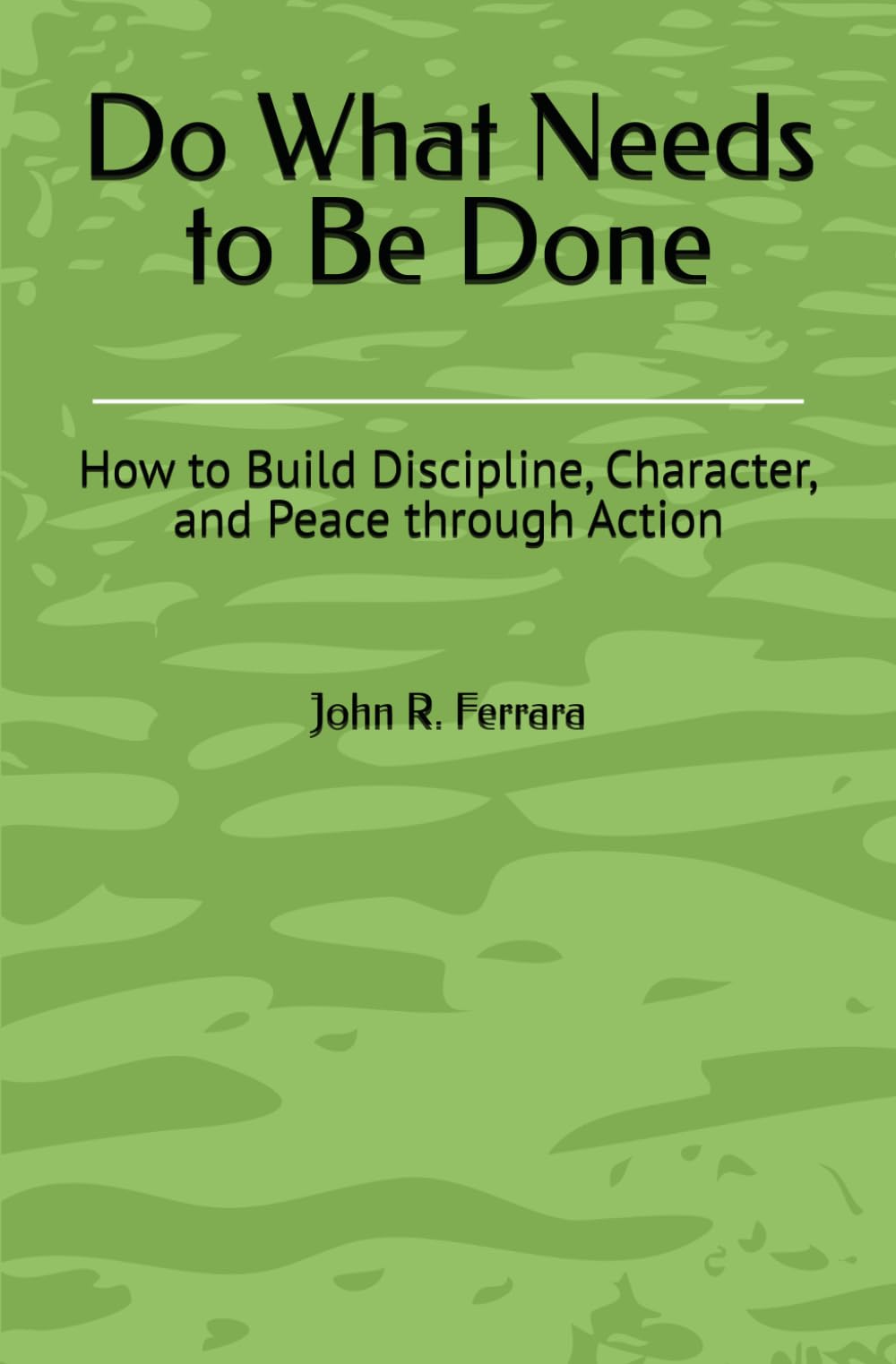 Do What Needs to Be Done: How to Build Discipline, Character, and Peace through Action