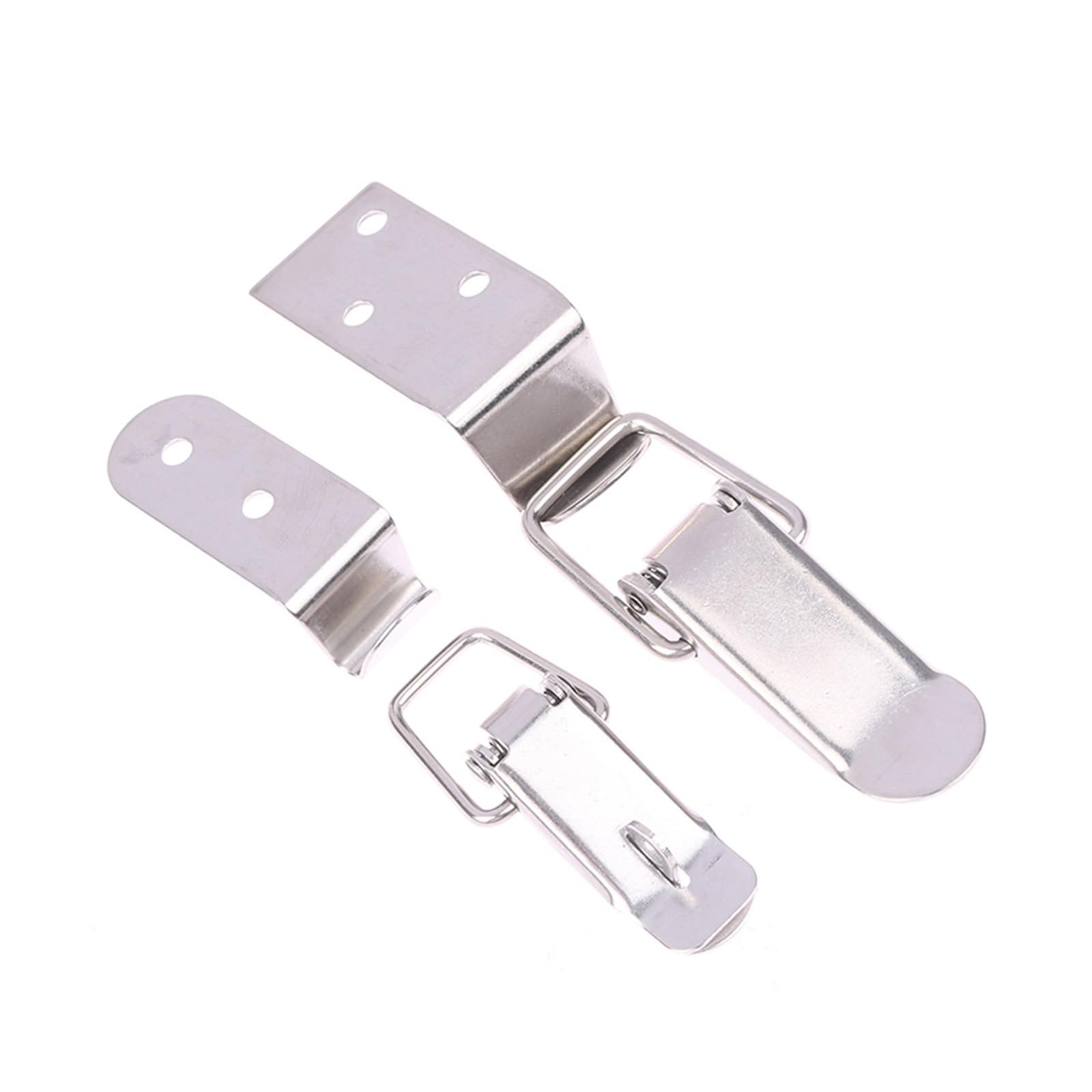 4 Fermagli A Levetta 90° In Acciaio Inox Per Scatole Di Legno, Cassetti E Valigie – Chiusura A Molla Caricata